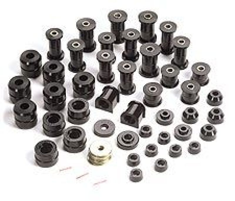 Rugged Ridge Polyurethane Bushing Kit Black Jeep Wrangler YJ