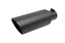 Load image into Gallery viewer, Gibson Round Dual Wall Angle-Cut Tip - 4in OD/3in Inlet/12in Length - Black Ceramic
