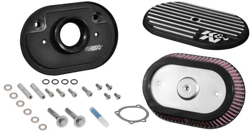 K&N Street Metal Intake System for Harley Davidson Road King F/I 88cl Side Draft Dyna/Softail