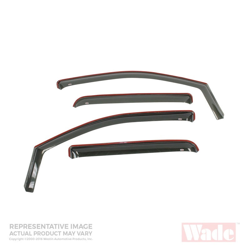 Westin Toyota Tundra Double Cab Wade In-Channel Wind Deflector 4pc - Smoke