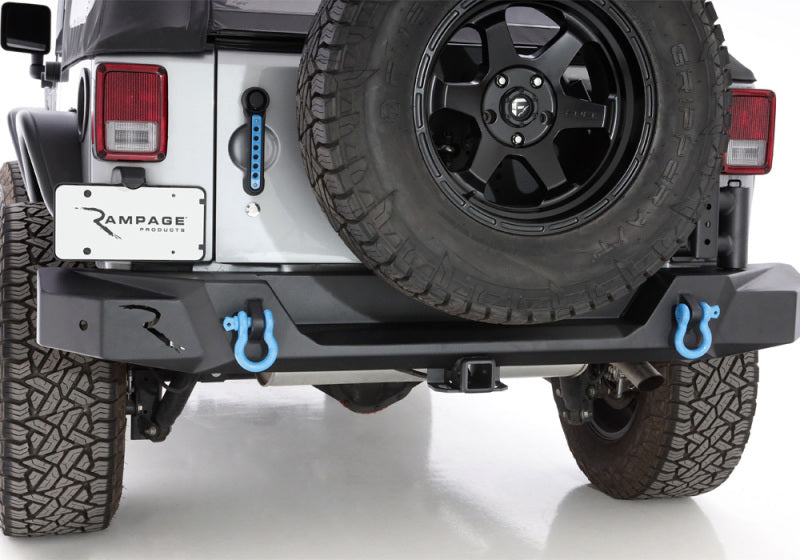Rampage Jeep Wrangler JK (Incl. Unlimited) Trailguard Rear Bumper - Black