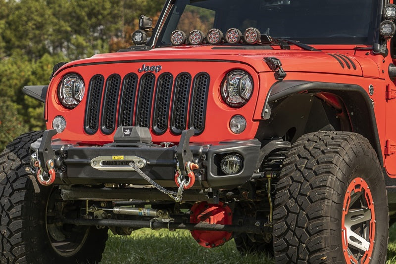 Rugged Ridge Jeep Wrangler JK Arcus Front Bumper Set w/Tray & Hooks