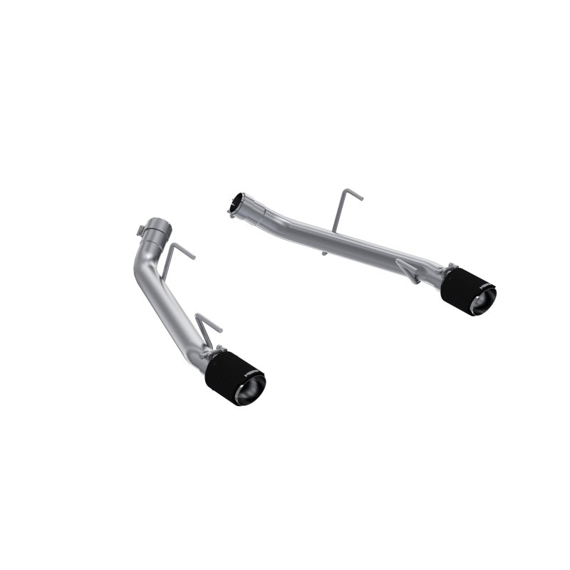 MBRP Ford Mustang GT 4.6L T304 SS 2.5in Dual Axle-Back with CF Tips (Race Version)