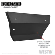 Load image into Gallery viewer, Westin 19+ Chevrolet Silverado 1500 Outlaw/Pro-Mod Skid Plate - Tex. Blk