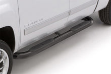 Load image into Gallery viewer, Lund Chevy Silverado 1500 Crew Cab (Body Mount) 4in. Oval Curved Steel Nerf Bars - Black
