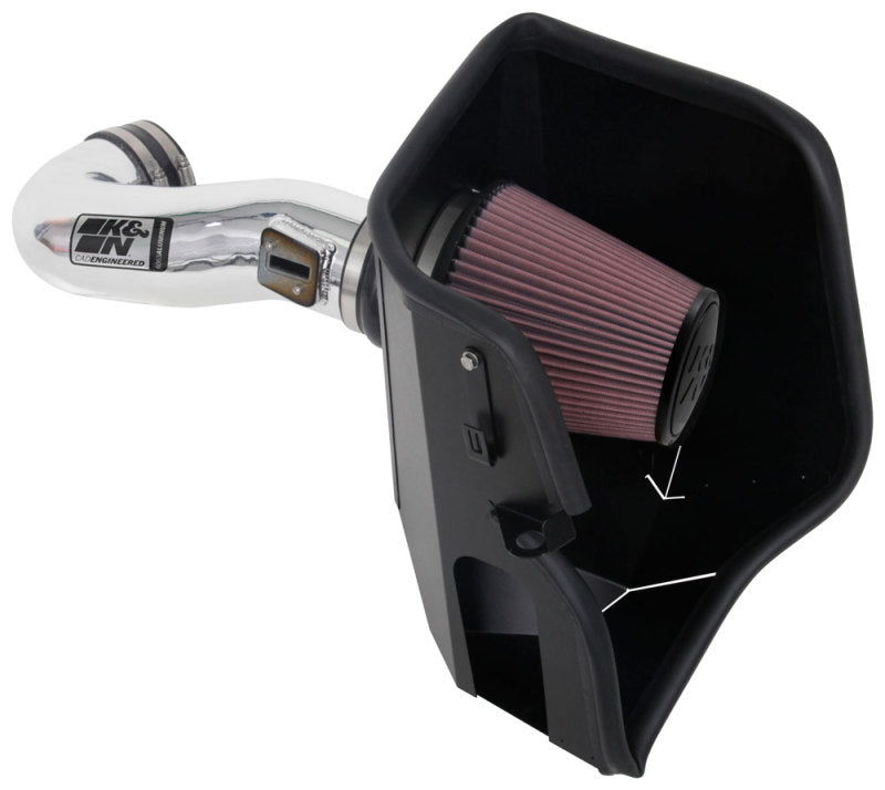K&N Chevy Silverado / GMC Sierra 1500 V8-5.3/6.2L Performance Air Intake Kit