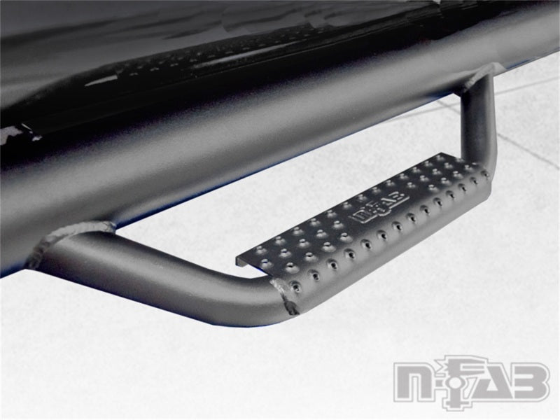 N-Fab Nerf Step 07-10 Chevy-GMC 2500/3500 Crew Cab 8ft Bed - Tex. Black - Bed Access - 3in