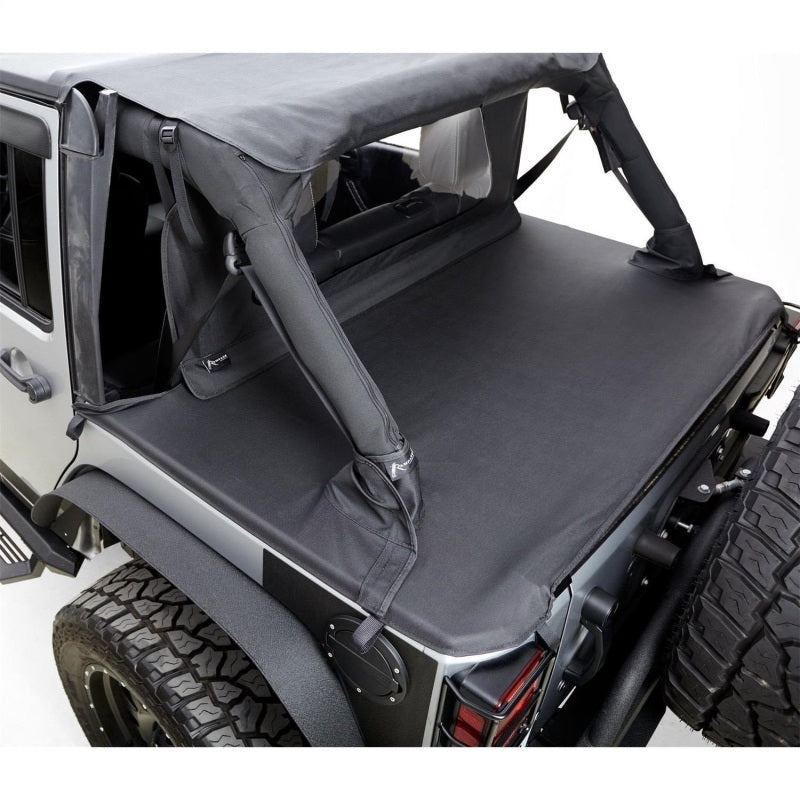 Rampage Jeep Wrangler(JK) 2-Door Tonneau Cover - Black Diamond