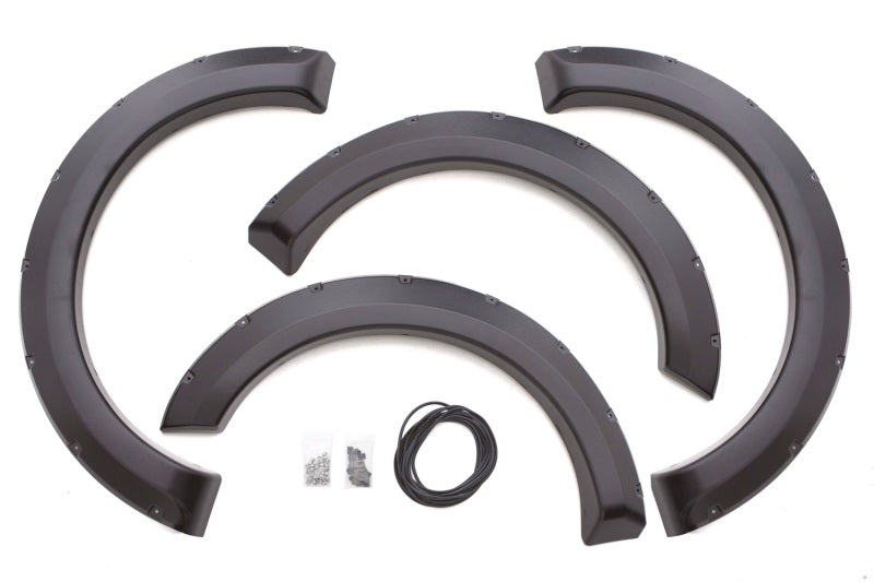 Lund Ford F-150 (Ex Raptor) RX-Rivet Style Textured Elite Series Fender Flares - Black (4 Pc.)