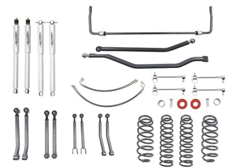Belltech Jeep Wrangler Rubicon Unlimited JK 4dr 4in Trail Perf Lift Kit w/ Rear Sway Bar
