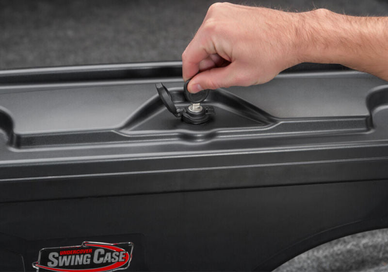 UnderCover Nissan Titan Drivers Side Swing Case - Black Smooth