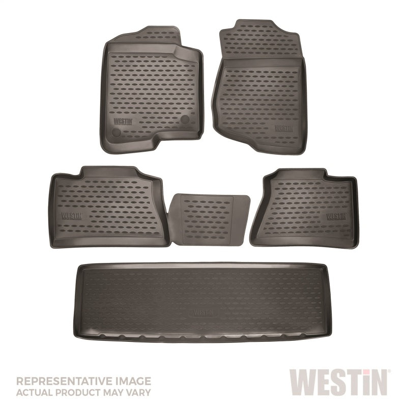 Westin 2015+ Cadillac Escalade w/Captain Seats Profile Floor Liners 6pc - Black