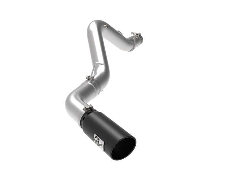 aFe Large Bore-HD 5 IN 409 SS DPF-Back Exhaust System w/Black Tip 20-21 GM Truck V8-6.6L