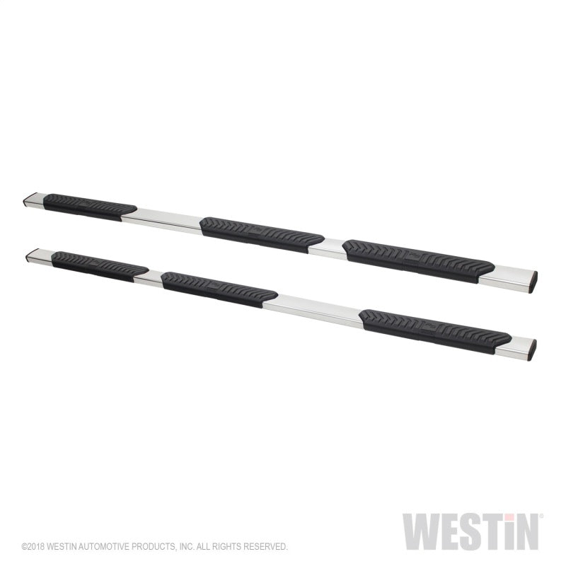 Westin 07+ Chevrolet Silverado 1500 CC 6.5ft Bed R5 M-Series W2W Nerf Step Bars - Polished SS