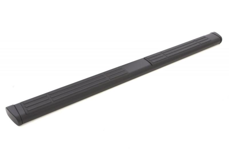 Lund Chevy Silverado 1500 Crew Cab 6in. Oval Straight Black Nerf Bars - Black