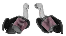 Load image into Gallery viewer, K&amp;N Infiniti Q50 3.7L V6 Dual Silver Typhoon Short Ram Intakes