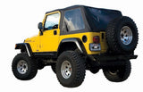 Rampage Jeep Wrangler(TJ) Excludes LJ Unlimited Frameless Soft Top Kit - Black Diamond