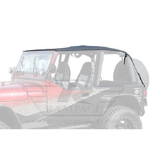 Load image into Gallery viewer, Rampage Jeep Wrangler(YJ) Frameless Soft Top Kit - Black Diamond