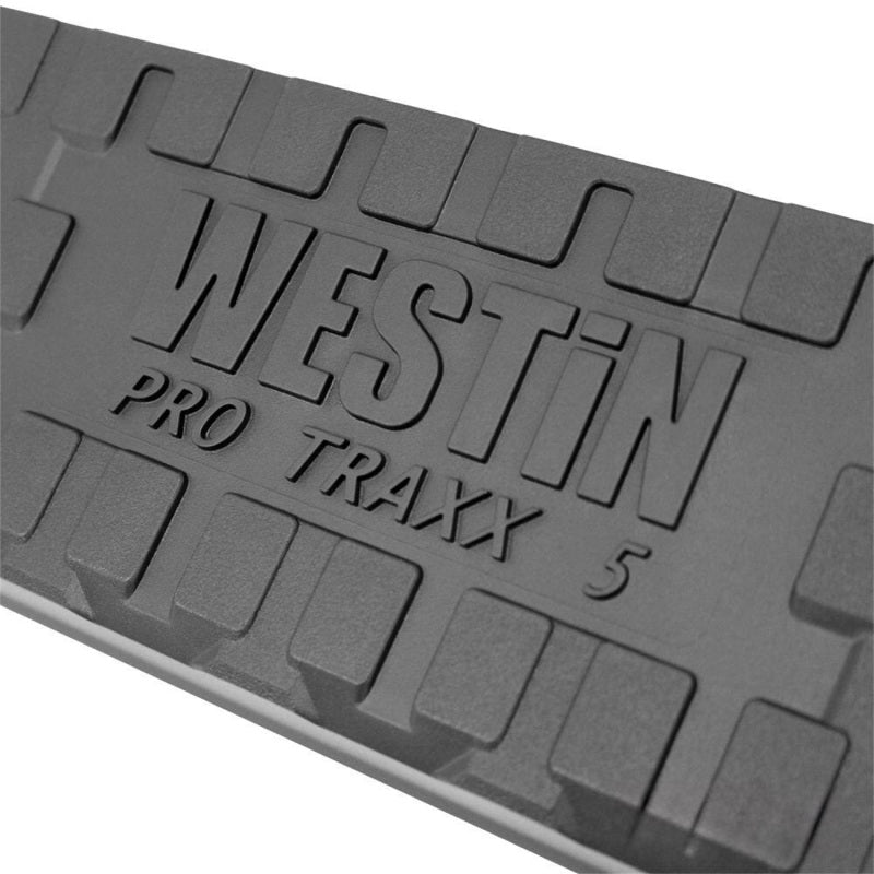 Westin 07+ Chevy Silv 1500 Extnd Cab (6.5ft) PRO TRAXX 5 WTW Oval Nerf Step Bars - Blk