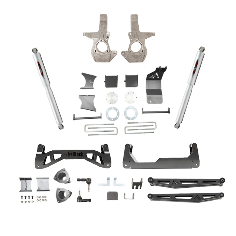 Belltech Chevrolet Silverado / GMC Sierra 1500 4WD 7-9in Suspension Lift Kit w/ Shocks