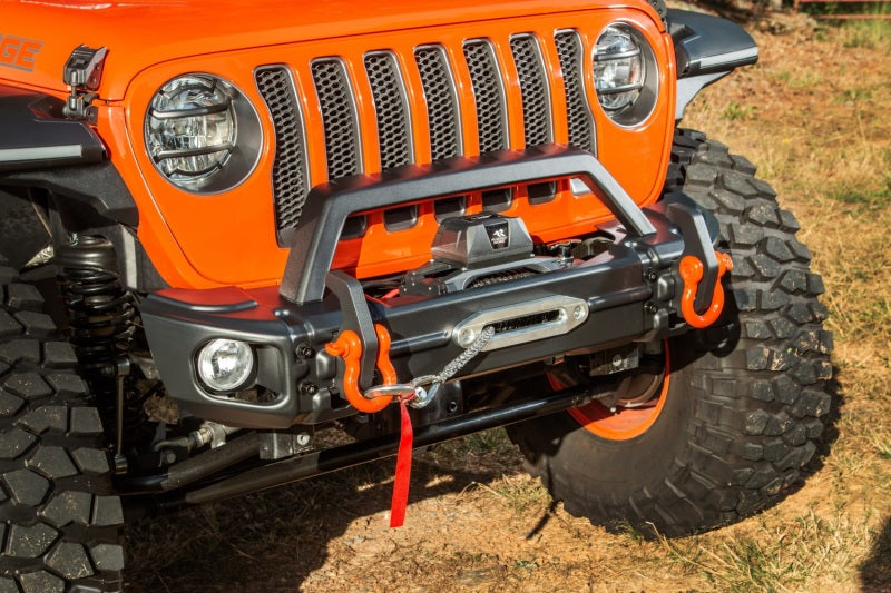 Rugged Ridge Jeep Wrangler JL/JT Grille Arcus Front Bumper Stamped Steel Overrider Bar