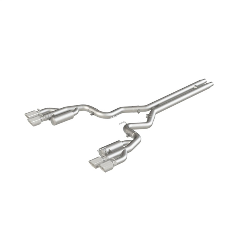 MBRP Ford Mustang GT 5.0 3in Cat Back Quad Tip Race Version - AL