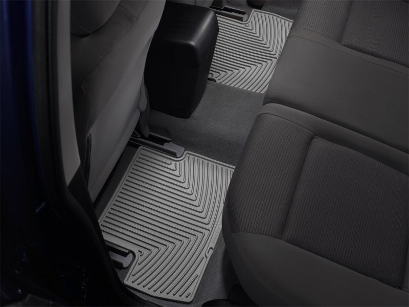 WeatherTech Toyota Tacoma Crew Cab Rear Rubber Mats - Grey