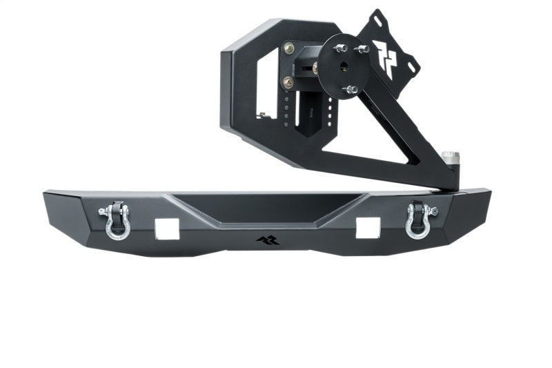 Rugged Ridge Jeep Wrangler (JK/JKU) XOR Rear Bumper w/Swing Out Tire Carrier - Tex. Blk