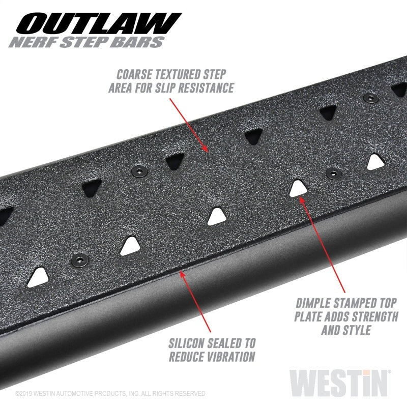 Westin 09+ Dodge RAM 1500 Crew Cab Outlaw Nerf Step Bars