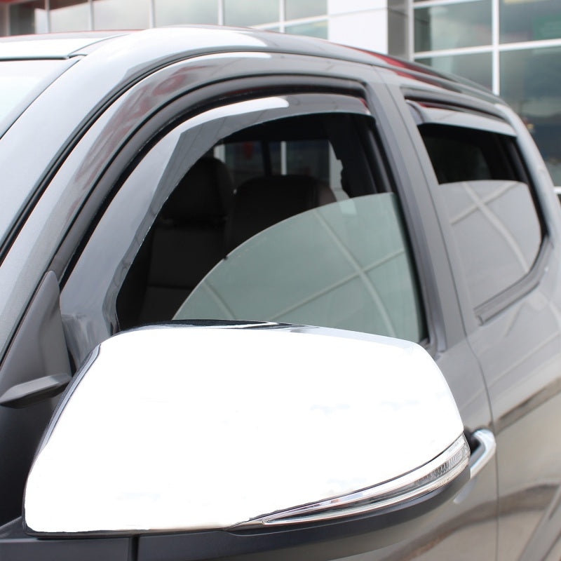 Westin Toyota Tacoma Double Cab 4dr Wade In-Channel Wind Deflector 4pc - Smoke
