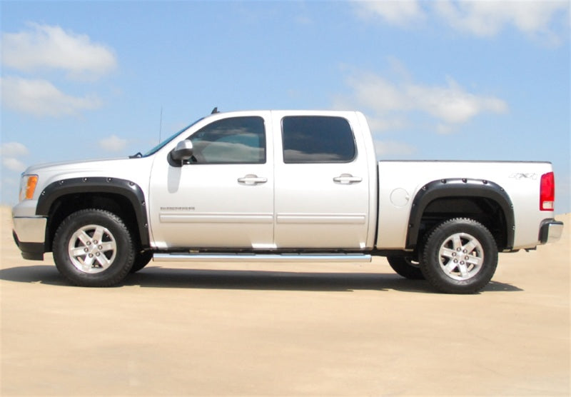 Lund GMC Sierra 1500 RX-Rivet Style Smooth Elite Series Fender Flares - Black (4 Pc.)