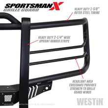 Load image into Gallery viewer, Westin 16+ Chevy Silverado 1500 Sportsman X Grille Guard - Textured Black