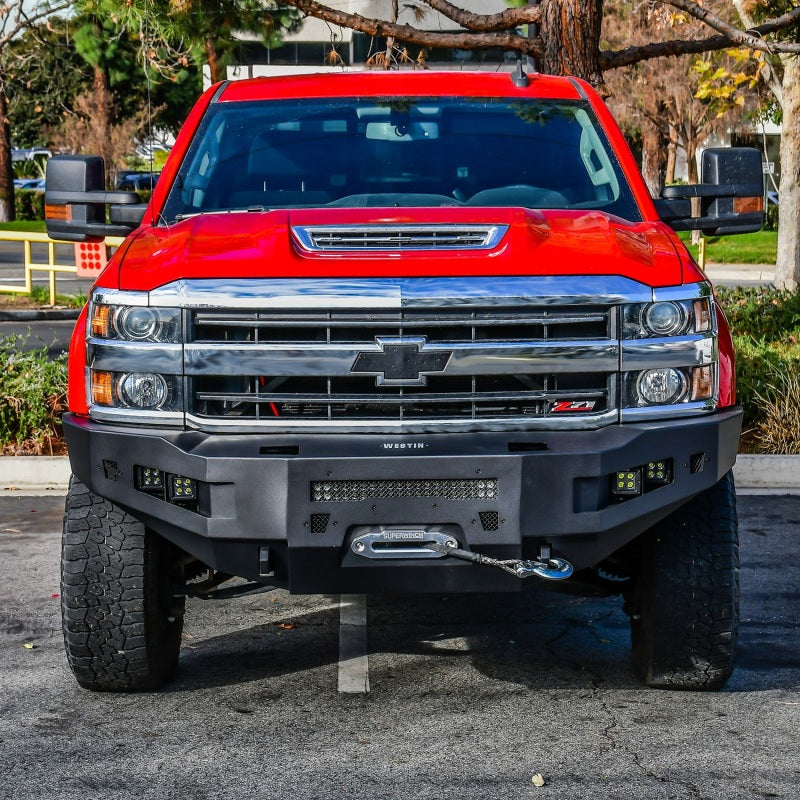Westin 16+ Chevrolet Silverado 1500 Pro-Series Front Bumper - Textured Black