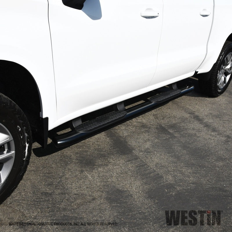 Westin Chevrolet Silverado/Sierra 1500 Crew Cab Non LD PRO TRAXX 5 Oval Nerf Step Bars - Black