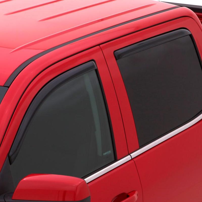 AVS 08-12 Ford Escape Ventvisor In-Channel Front & Rear Window Deflectors 4pc - Smoke