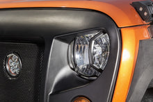 Load image into Gallery viewer, Rugged Ridge Jeep Wrangler JK/JKU Textured Black Elite Headlight Euro Guards