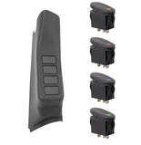Rugged Ridge A-Pillar 4 Switch Pod Kit Black RHD Jeep Wrangler
