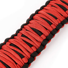 Load image into Gallery viewer, Rugged Ridge Paracord A-Pillar Grab Handle Red Jeep Wrangler JK
