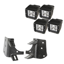 Load image into Gallery viewer, Rugged Ridge Jeep Wrangler TJ/LJ 3in Square Dual A-Pillar LED Kit