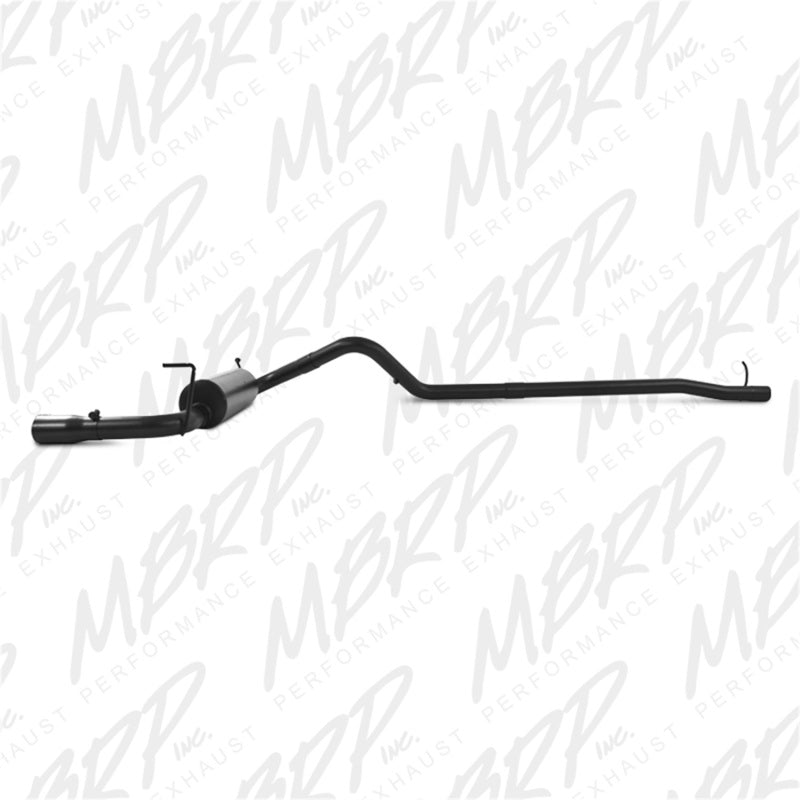 MBRP Jeep Wrangler/ Rubicon 3.6L Cat Back Single Rear Exit Black Exhaust
