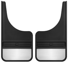 Load image into Gallery viewer, Husky Liners Universal 12in Wide Black Rubber Front Mud Flaps w/ Weight