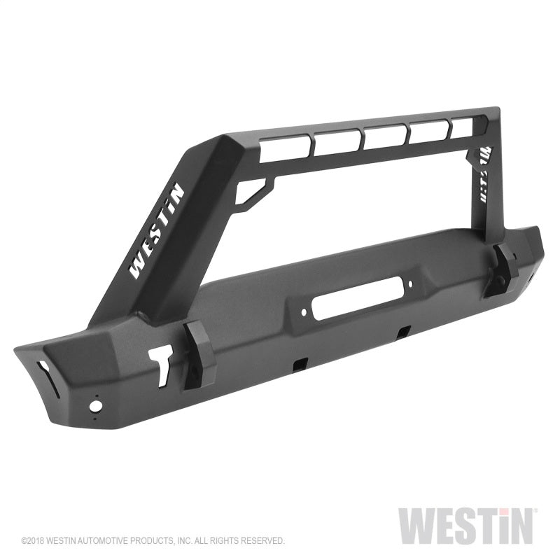 Westin 18+ Jeep Wrangler JL Stubby Front Bumper - Textured Black