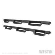 Load image into Gallery viewer, Westin 14+ Chevrolet Silverado 1500 DC 6.5ft Bed HDX Drop W2W Nerf Step Bars - Tex. Blk