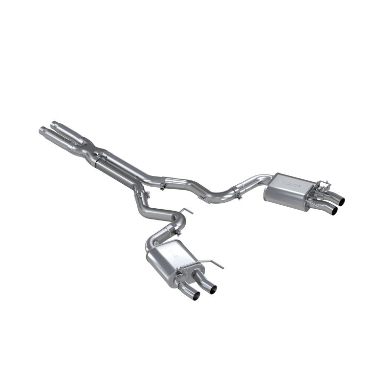MBRP Ford GT350/GT350R Dual Quad Split Rear Outlet 3in Cat Back T304 Exhaust
