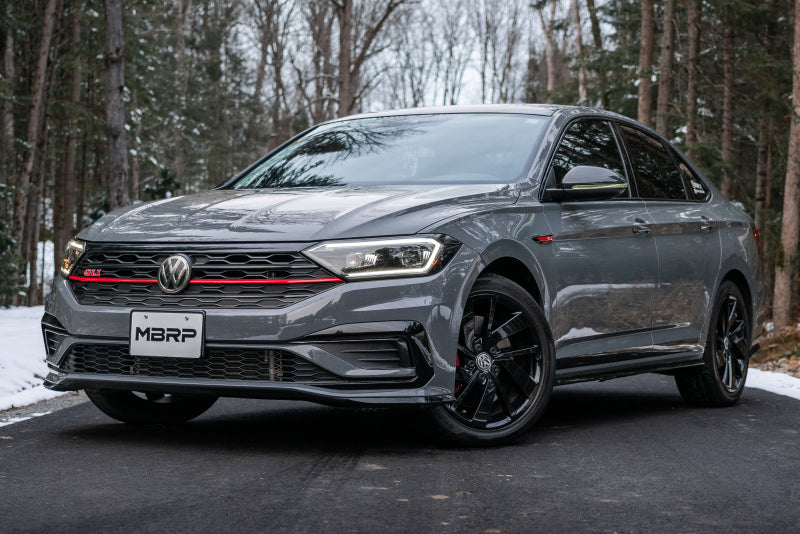 MBRP VW Jetta GLI T304 SS 3in Cat-Back Dual Split Rear Exit Exhaust - Carbon Fiber Tips