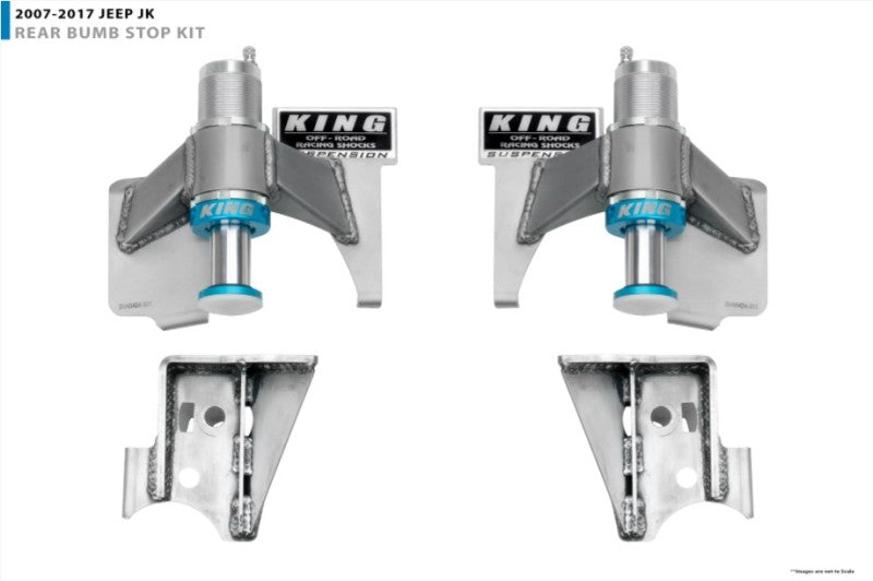 King Shocks Jeep Wrangler JK Rear 2.0 Dia Bump Stops (Pair)