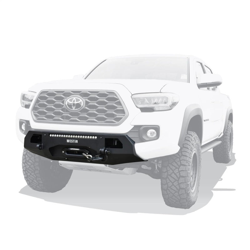 Westin 16+ Toyota Tacoma Pro-Series Mid Width Front Bumper - Textured Black