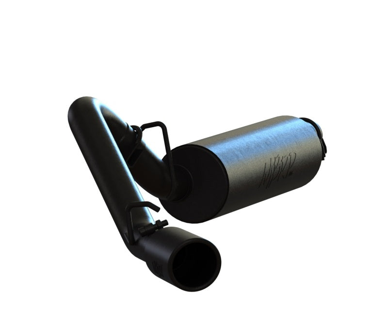 MBRP Jeep Wrangler (TJ) Inline-4 2.5L, Inline-6 4.0L 2 1/2in Cat Back Single Side Black Coated