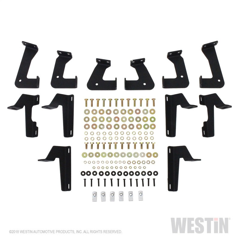 Westin 07+ Jeep Wrangler JKU 4dr. HDX Stainless Drop Nerf Step Bars - Tex. Blk