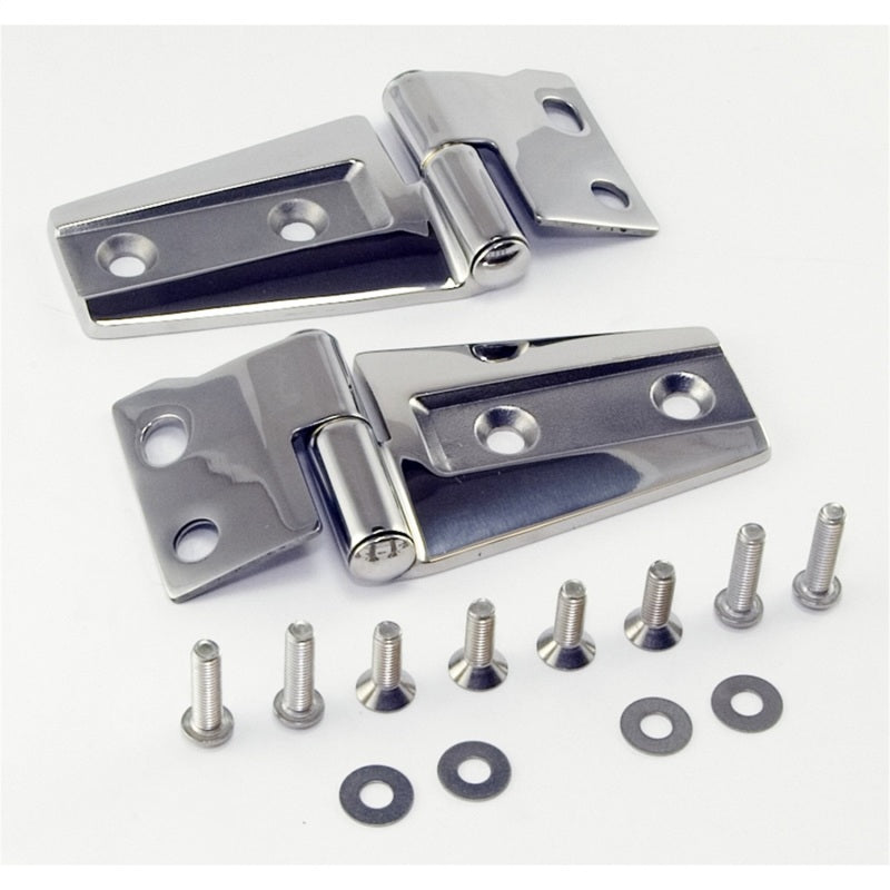 Rugged Ridge Jeep Wrangler JK Stainless Hood Hinge Kit